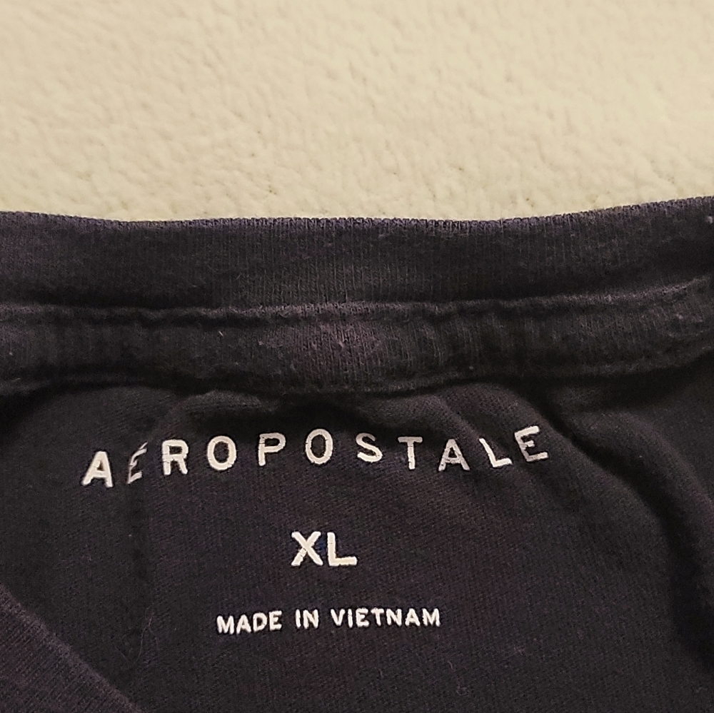 Aeropostale Navy Blue Camo Logo Shirt Sz XL - Picture 3 of 4
